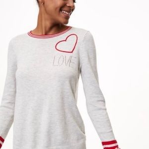 Loft heart/love thin sweater.